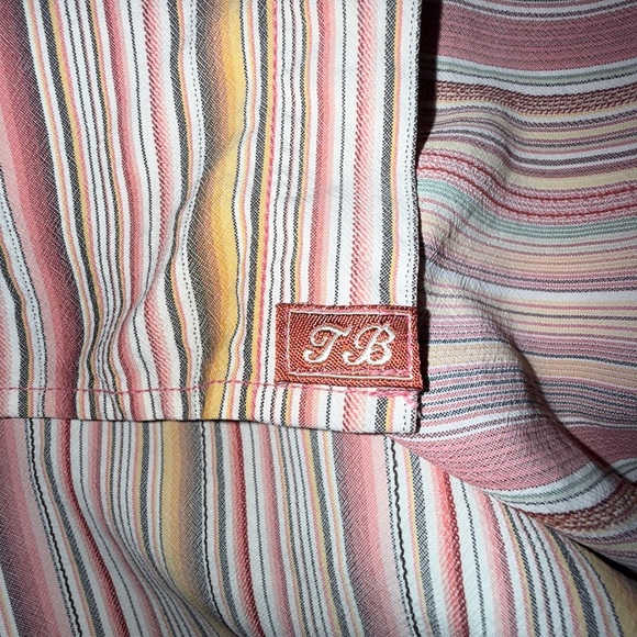 Tommy Bahama 100% Silk Striped Long Sleeve Shirt Men’s Medium Multicolor Luxe - Picture 11 of 14